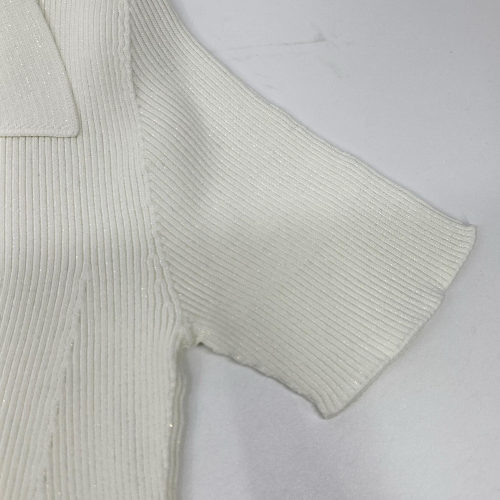 CFCL シーエフシーエル 26年 CF011KH026JP00 ホワイト POTTERY GLITTER SHORT SLEEVE POLO DRESS ワンピース