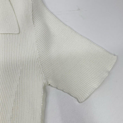 CFCL シーエフシーエル 26年 CF011KH026JP00 ホワイト POTTERY GLITTER SHORT SLEEVE POLO DRESS ワンピース