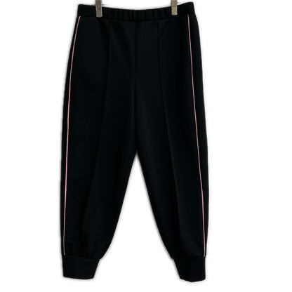 PRADA プラダ 20年製 132338 S202 1X77 ブラック×ピンクライン スウェットパンツ ボトムス