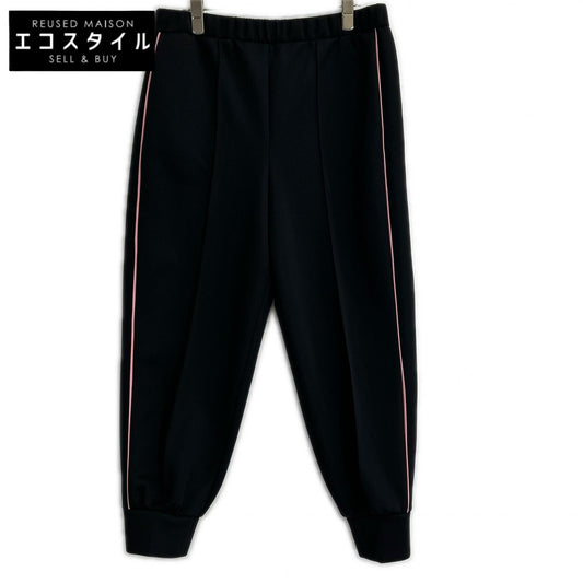 PRADA プラダ 20年製 132338 S202 1X77 ブラック×ピンクライン スウェットパンツ ボトムス