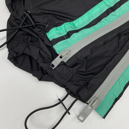 PRADA プラダ 17年製 22H733 S172 1PUZ ブラック×グリーンライン ナイロン パンツ ボトムス