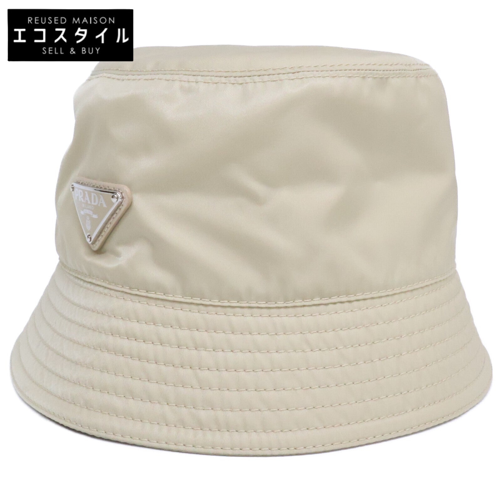PRADA プラダ 【美品/国内正規】1HC137 2DMI トライアングルロゴ バケットハット 帽子