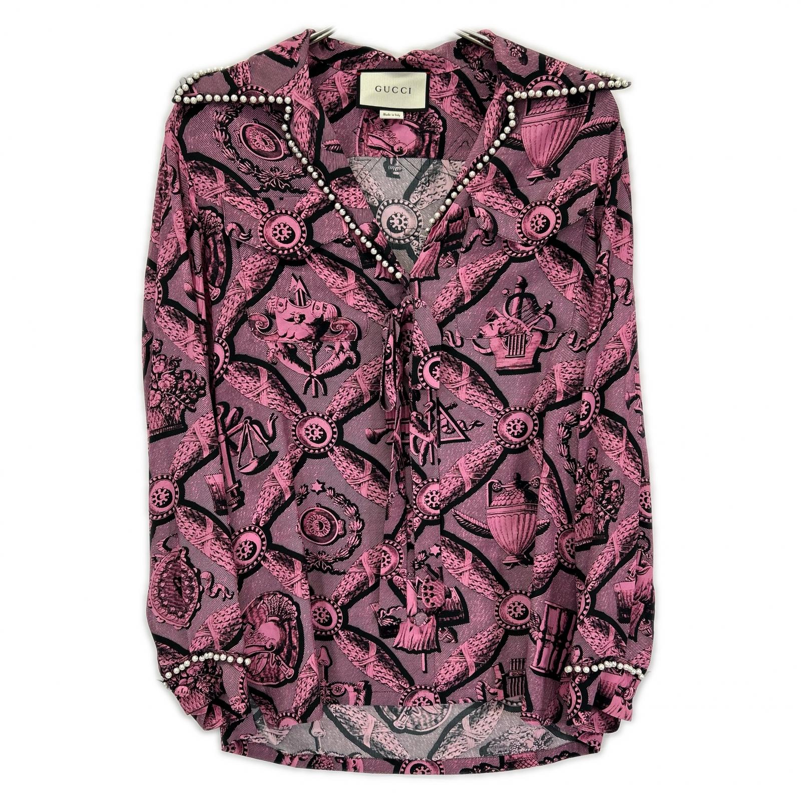GUCCI グッチ 470990 ZID73 ピンク シャツ トップス