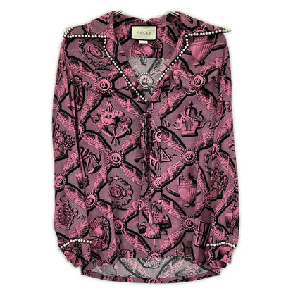 GUCCI グッチ 470990 ZID73 ピンク シャツ トップス