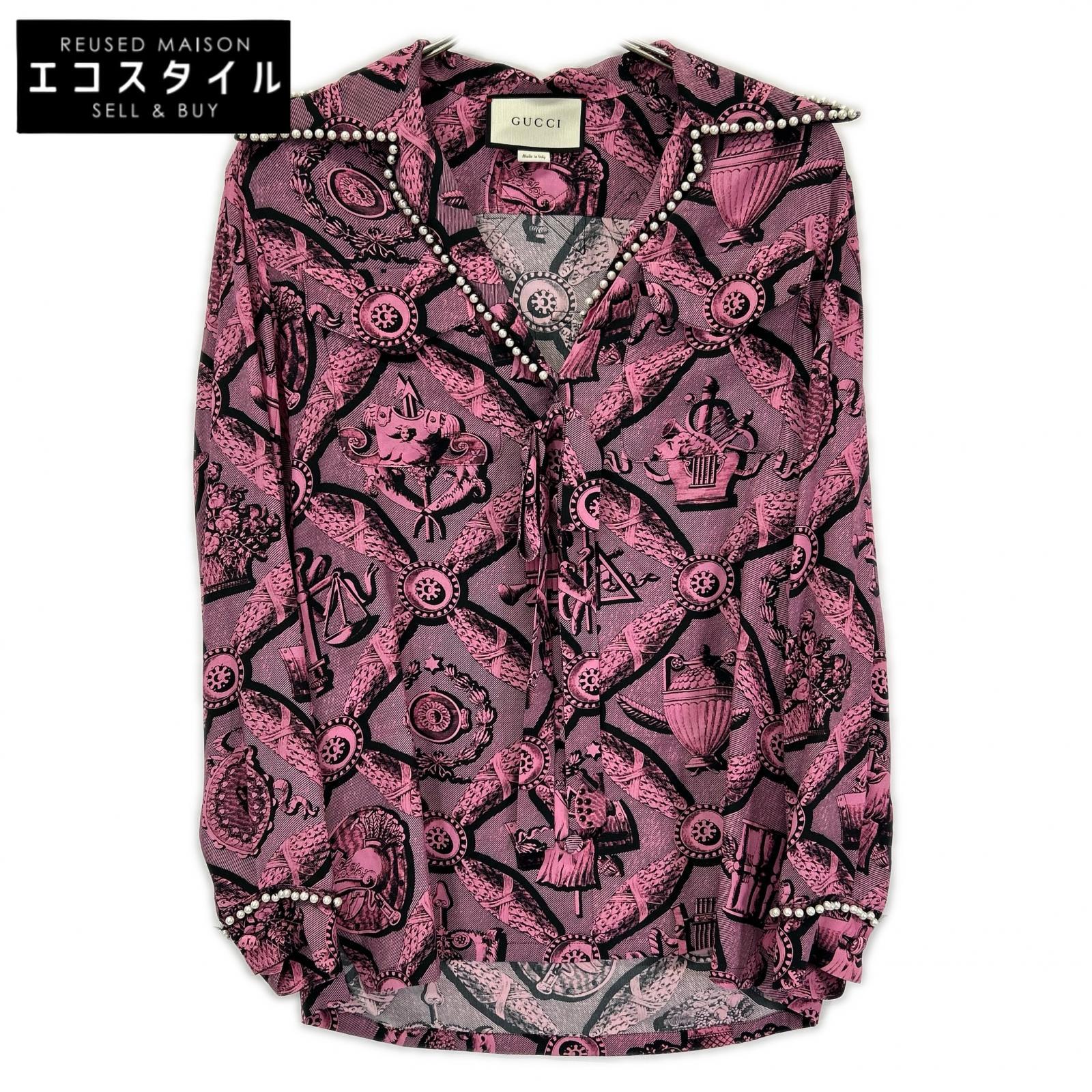 GUCCI グッチ 470990 ZID73 ピンク シャツ トップス