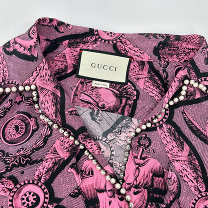 GUCCI グッチ 470990 ZID73 ピンク シャツ トップス