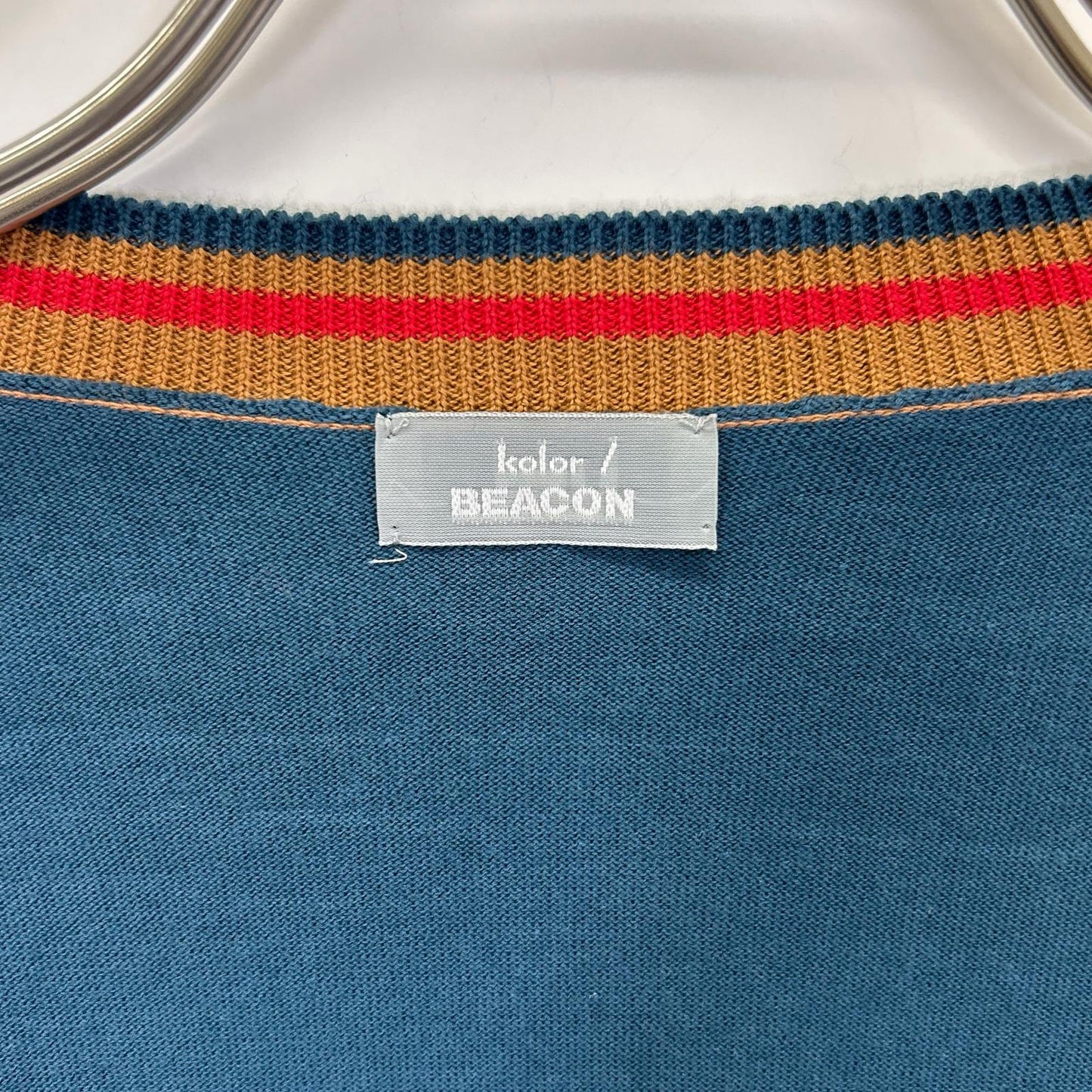 kolor BEACON カラー ビーコン 25SBM-NO2331 BEACON ブラック×ブルー ニット トップス