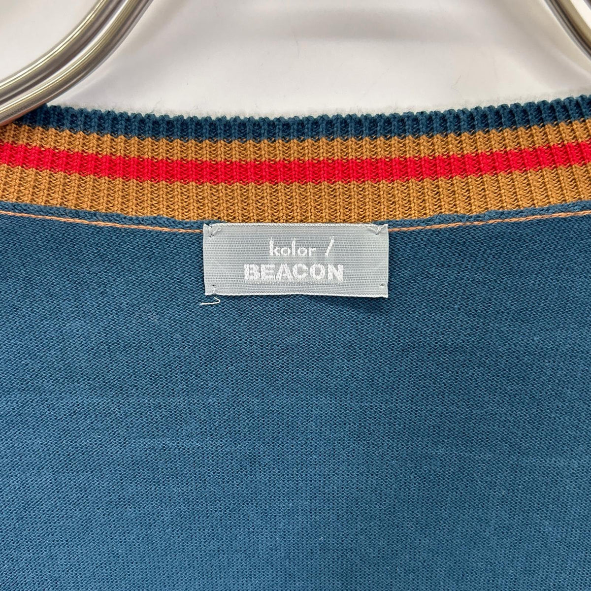 kolor BEACON カラー ビーコン 25SBM-NO2331 BEACON ブラック×ブルー ニット トップス
