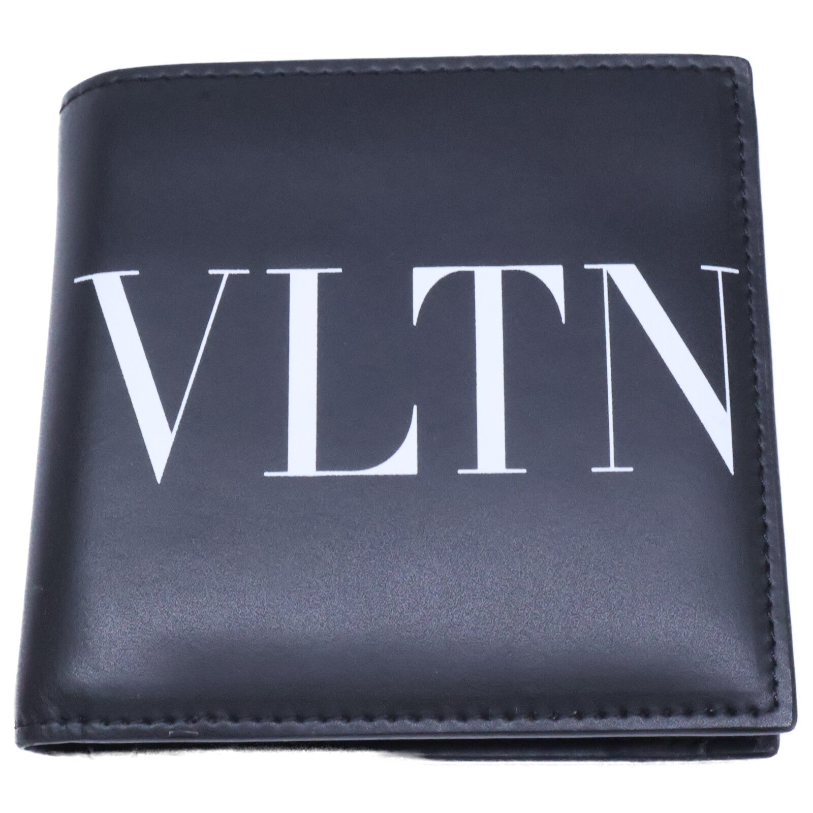 Valentino Garavani ヴァレンティノガラヴァーニ 3Y2P0577LVN VLTNロゴ レザー 二つ折り財布 二つ折り財布（小銭入れあり）