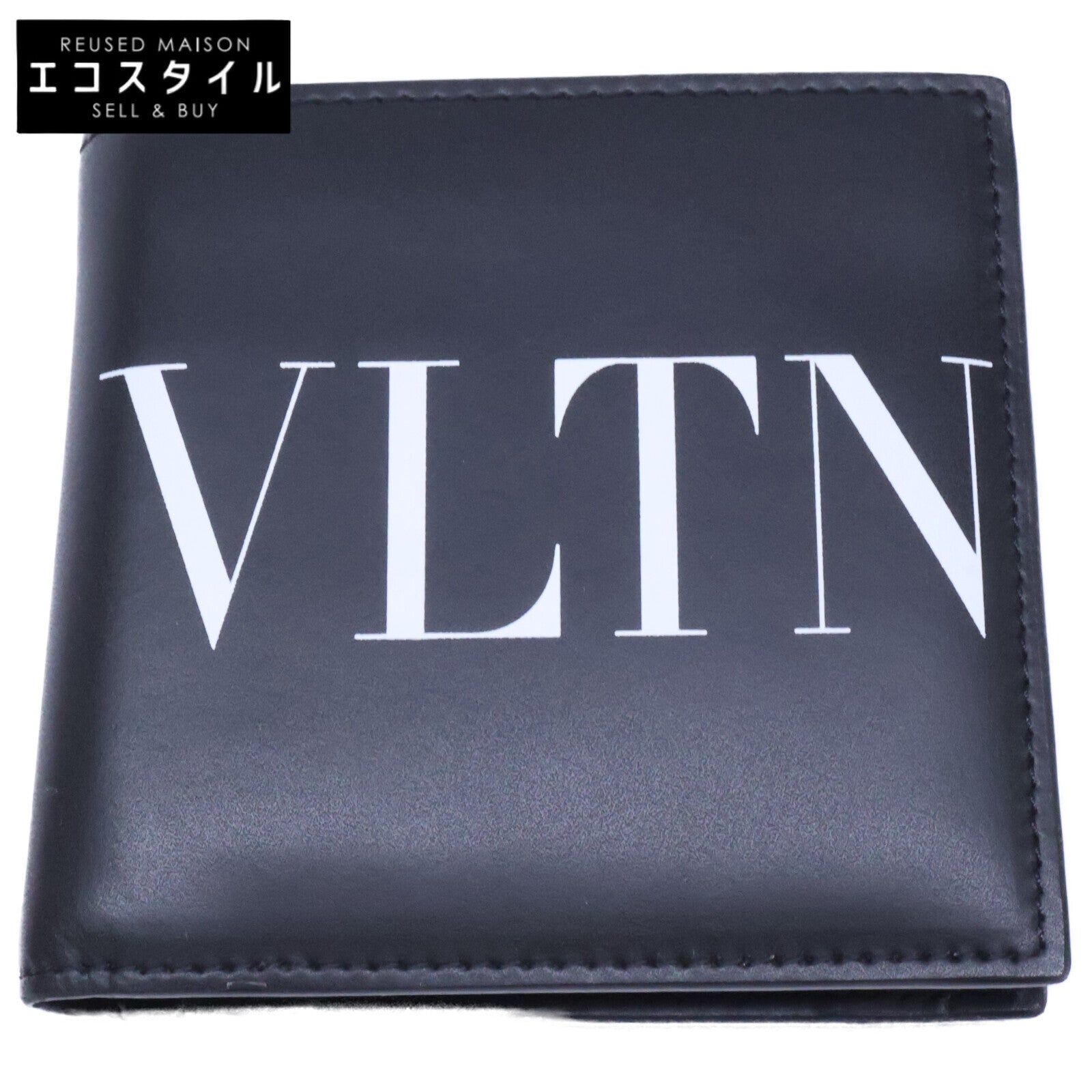 Valentino Garavani ヴァレンティノガラヴァーニ 3Y2P0577LVN VLTNロゴ レザー 二つ折り財布 二つ折り財布（小銭入れあり）