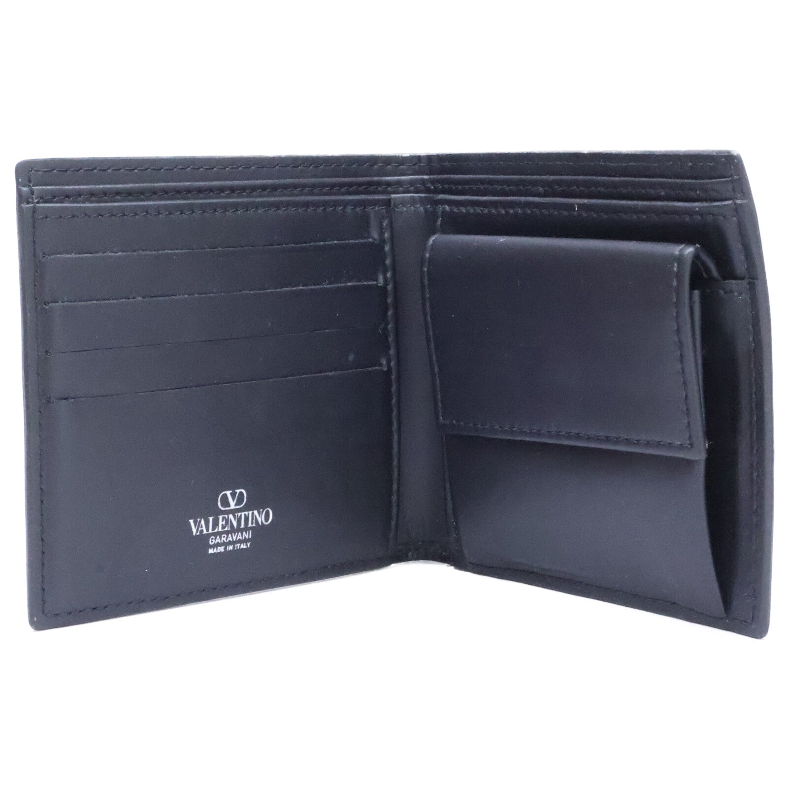 Valentino Garavani ヴァレンティノガラヴァーニ 3Y2P0577LVN VLTNロゴ レザー 二つ折り財布 二つ折り財布（小銭入れあり）