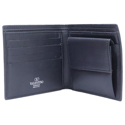 Valentino Garavani ヴァレンティノガラヴァーニ 3Y2P0577LVN VLTNロゴ レザー 二つ折り財布 二つ折り財布（小銭入れあり）