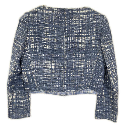 PRADA プラダ 10AW P5782/P1902 ツイード ノーカラージャケット スカートセットアップ スーツ セットアップ