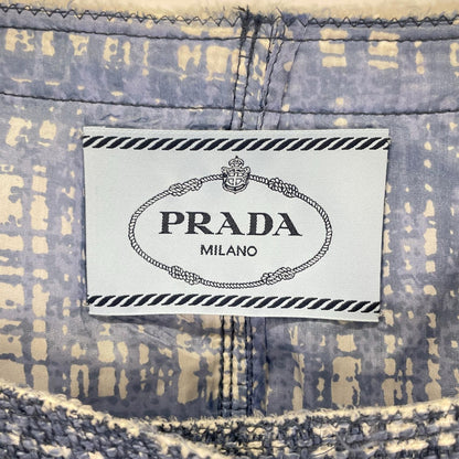 PRADA プラダ 10AW P5782/P1902 ツイード ノーカラージャケット スカートセットアップ スーツ セットアップ
