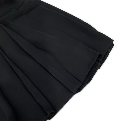 PRADA プラダ 12SS P1038 ブラック ウエストベルト プリーツ スカート スカート