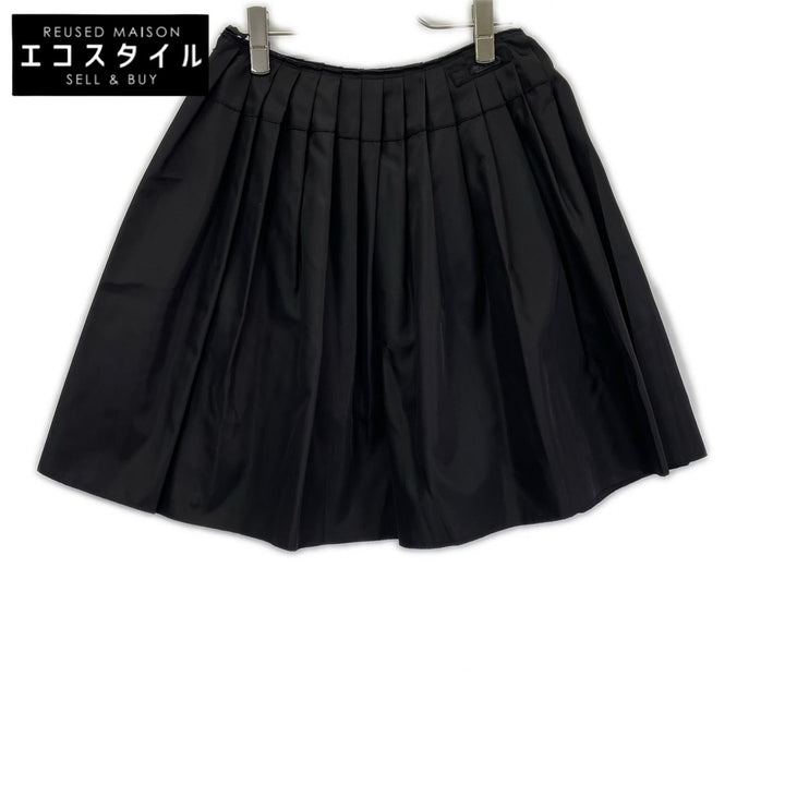 PRADA プラダ 10SS 21H472 ブラック ナイロン プリーツスカート スカート