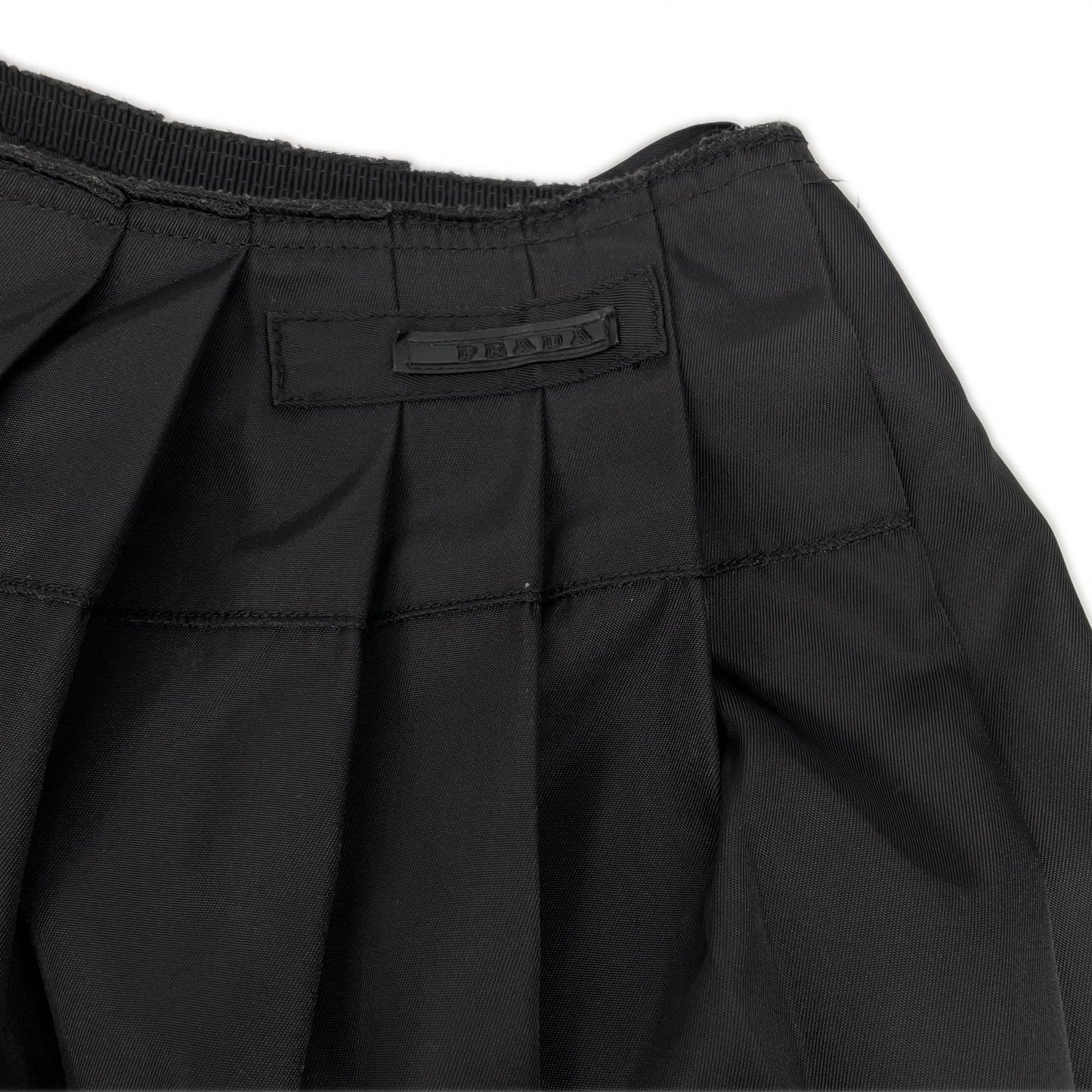 PRADA プラダ 10SS 21H472 ブラック ナイロン プリーツスカート スカート