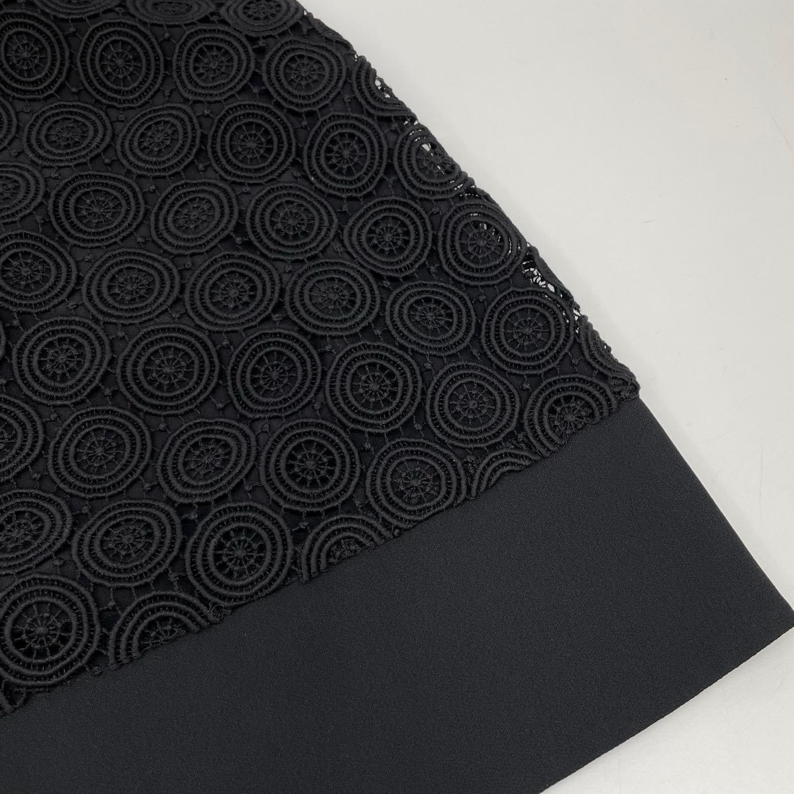 PRADA プラダ 13SS P182B ブラック 刺繍デザイン スカート スカート