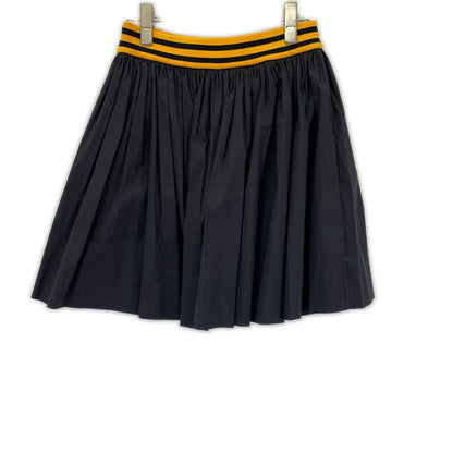 PRADA プラダ 14SS P126DC ブラック ウエストリブ プリーツスカート スカート