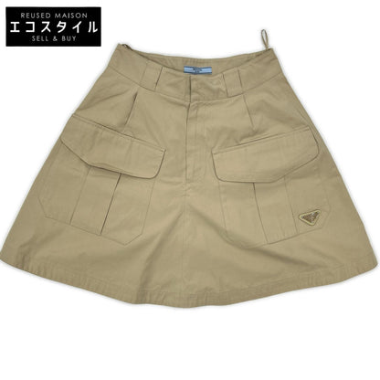 PRADA プラダ 81343 トライアングルロゴ Aライン カーゴスカート スカート
