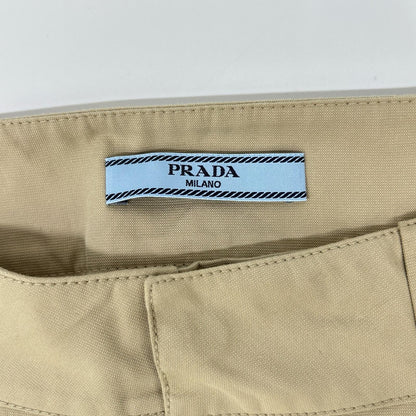 PRADA プラダ 81343 トライアングルロゴ Aライン カーゴスカート スカート