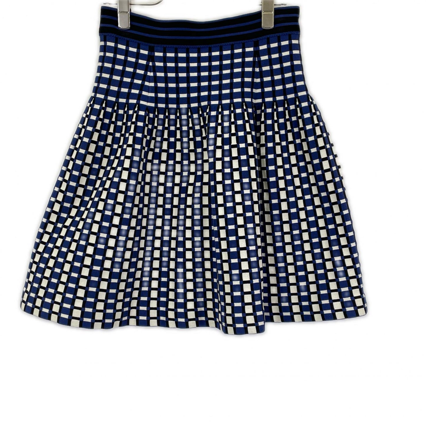 PRADA プラダ 14SS 121063 ブルー 総柄 ニットスカート スカート