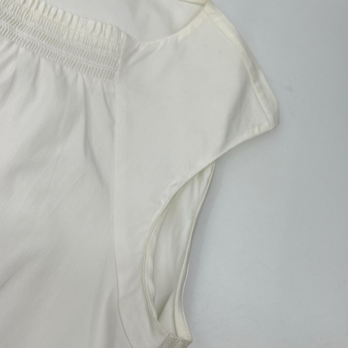 PRADA Prada P9978R white boat-neck ribbed blouse top