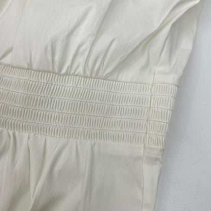 PRADA Prada P9978R white boat-neck ribbed blouse top