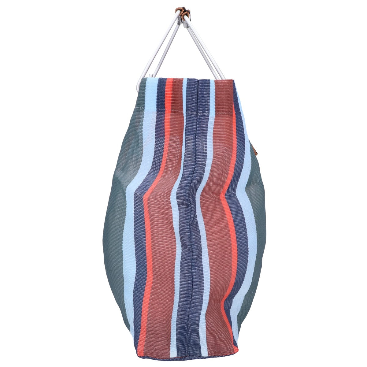 MARNI マルニ 【美品】フラワーカフェ ストライプ メッシュ トートバッグ