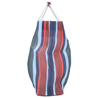 MARNI マルニ 【美品】フラワーカフェ ストライプ メッシュ トートバッグ