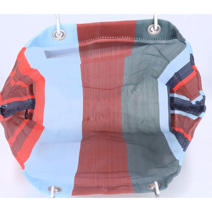 MARNI マルニ 【美品】フラワーカフェ ストライプ メッシュ トートバッグ