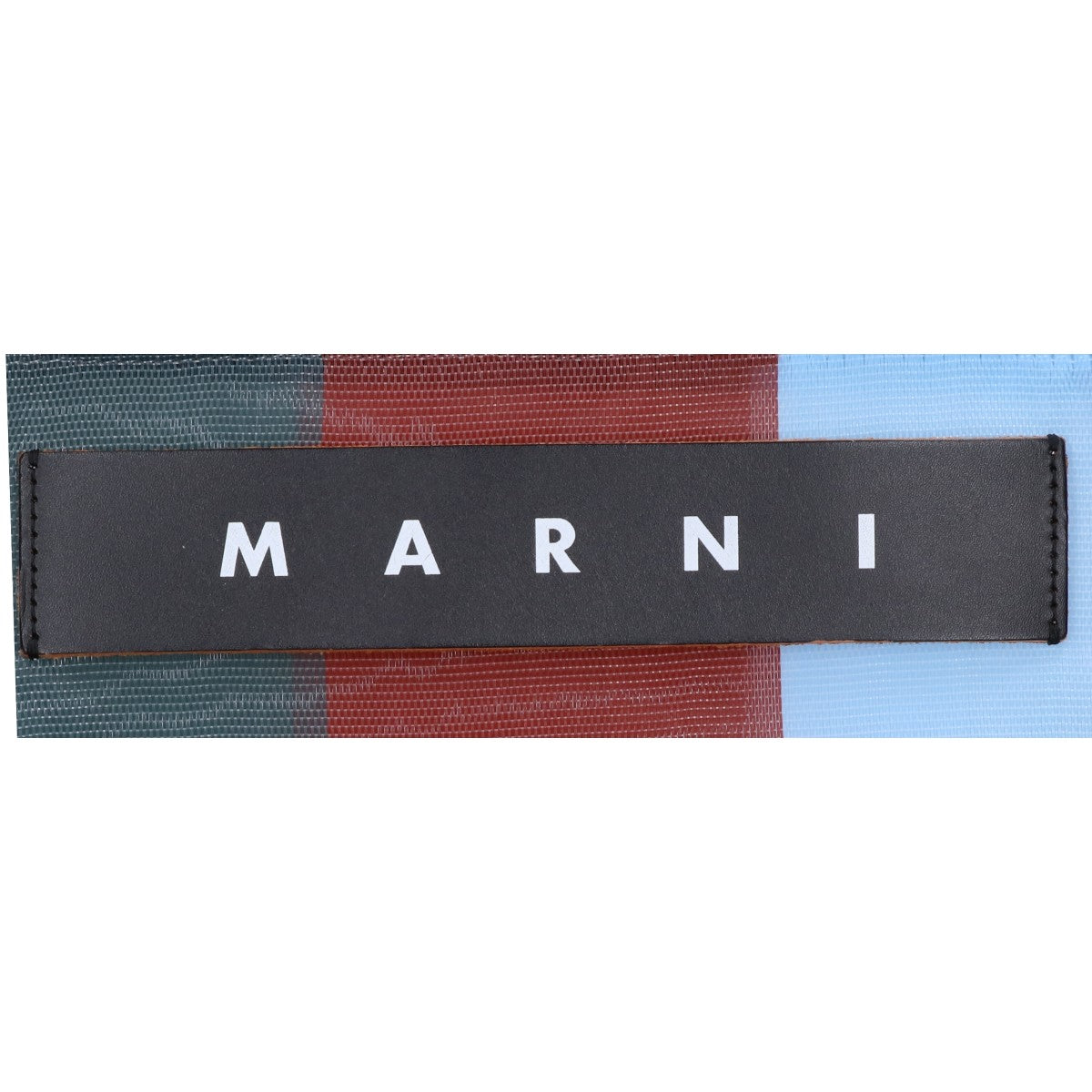 MARNI マルニ 【美品】フラワーカフェ ストライプ メッシュ トートバッグ