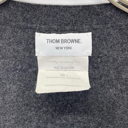 THOM BROWNE トムブラウン 4BAR アームライン ウールニットカーディガン トップス
