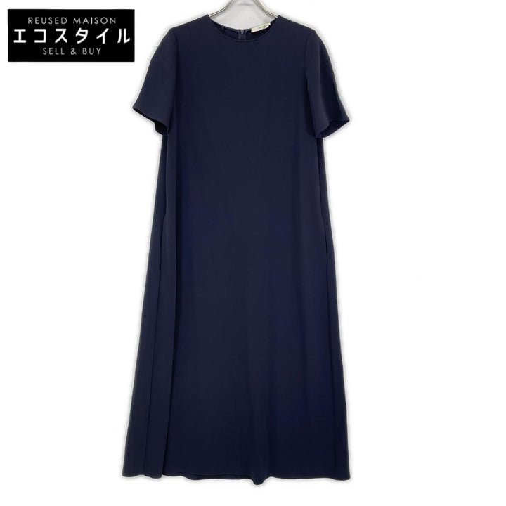THE ROW ザ ロウ 5576-W1968 Robi ネイビー ハーフスリーブ マキシワンピース ワンピース