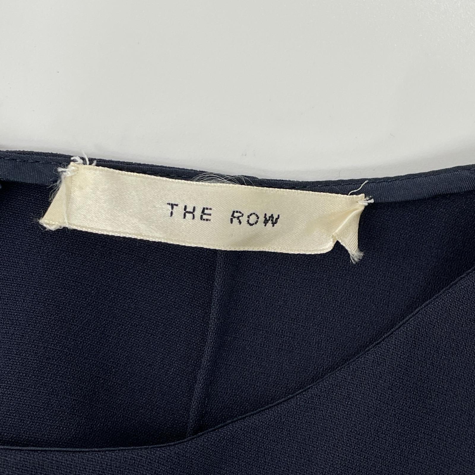 THE ROW ザ ロウ 5576-W1968 Robi ネイビー ハーフスリーブ マキシワンピース ワンピース