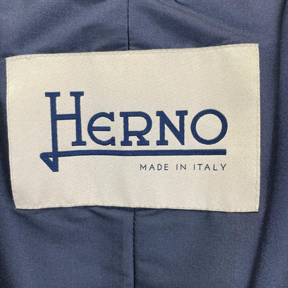 HERNO ヘルノ CA0229D ネイビー ナイロン ステンカラー コート コート