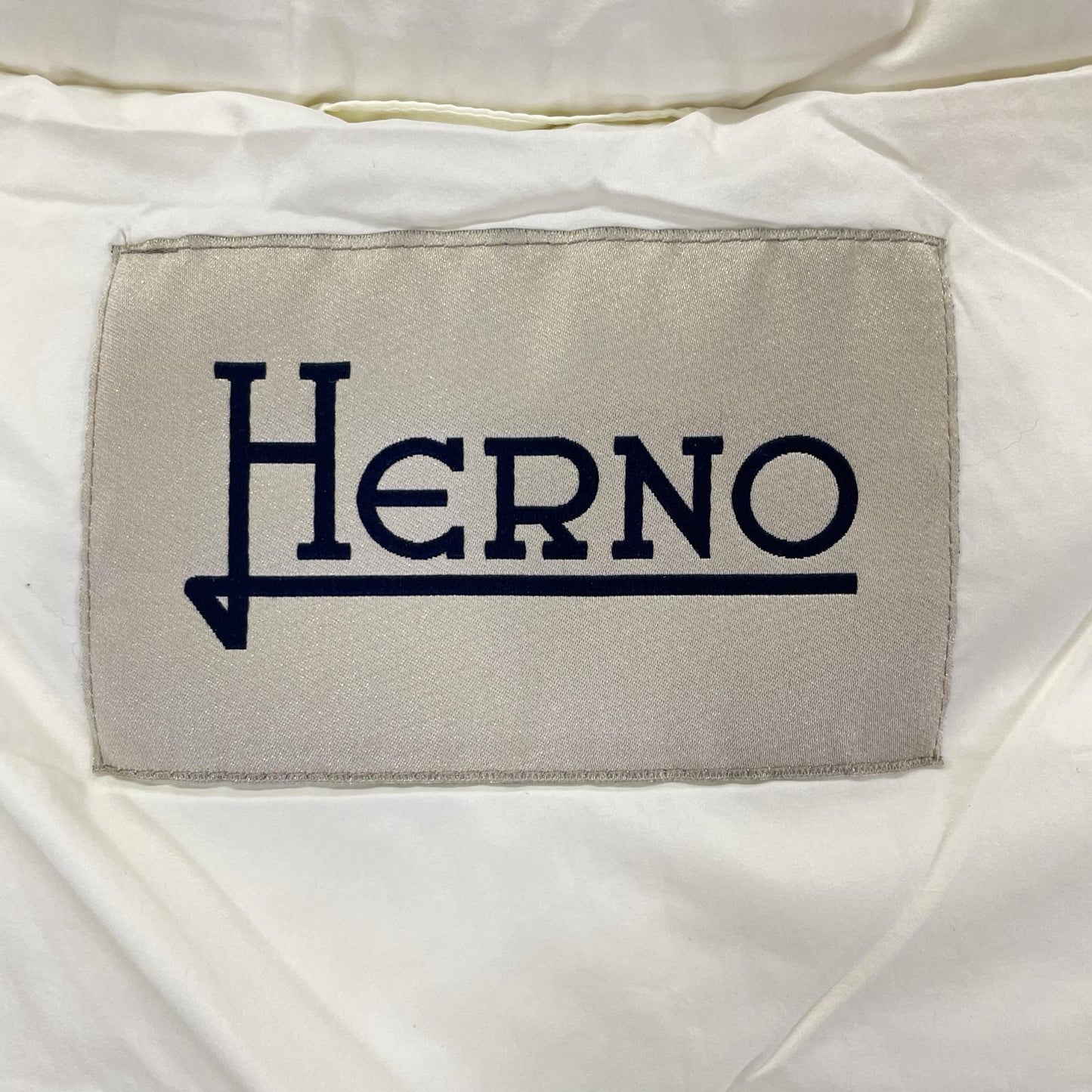 HERNO ヘルノ PI0562D ホワイト ウルトラライトグースダウン 編み込み ダウンジャケット ジャケット