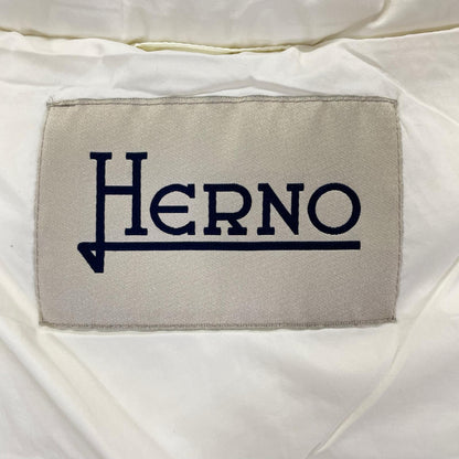 HERNO ヘルノ PI0562D ホワイト ウルトラライトグースダウン 編み込み ダウンジャケット ジャケット