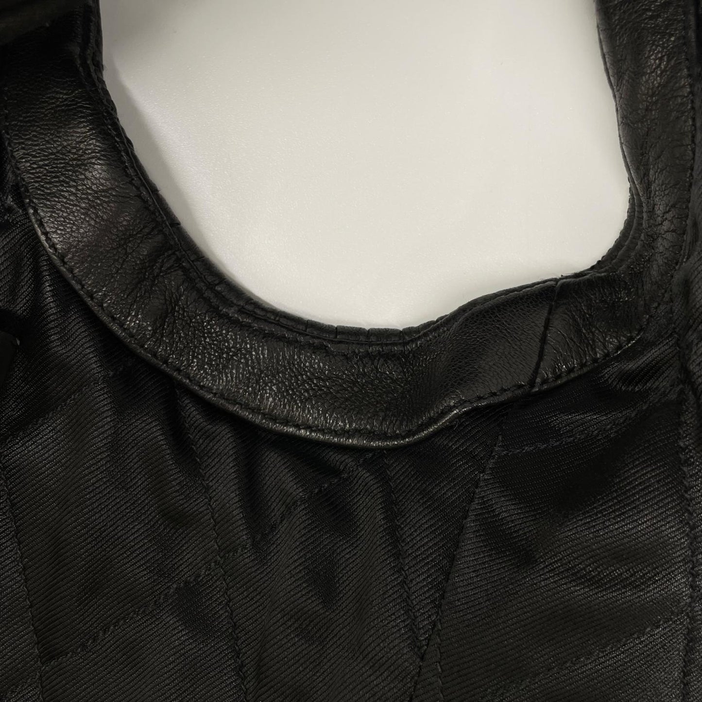 GUCCI グッチ 165399 XN029 ブラック ラムレザー ライダースベスト ベスト