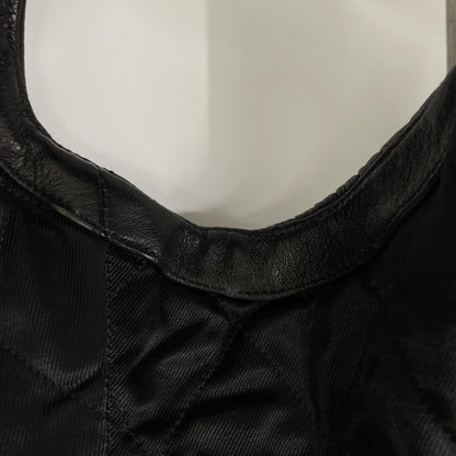 GUCCI グッチ 165399 XN029 ブラック ラムレザー ライダースベスト ベスト