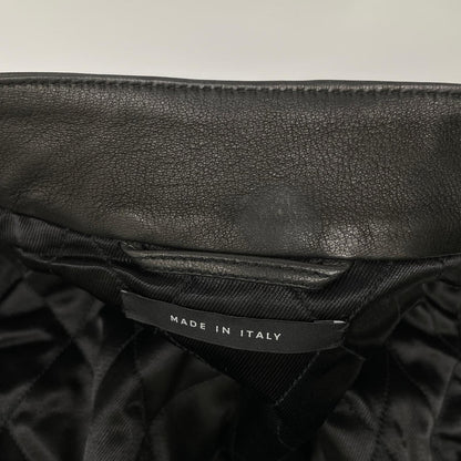 GUCCI グッチ 165399 XN029 ブラック ラムレザー ライダースベスト ベスト
