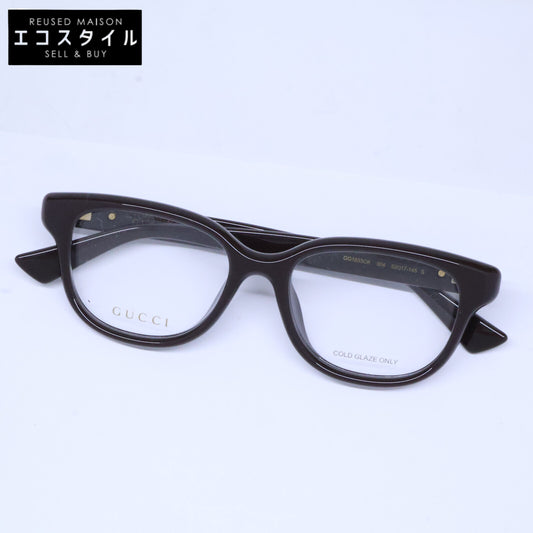 GUCCI グッチ 【美品】GG1833OK 004 デモレンズ ダブルG ウェリントンシェイプ アジアンフィット アイウェア 眼鏡