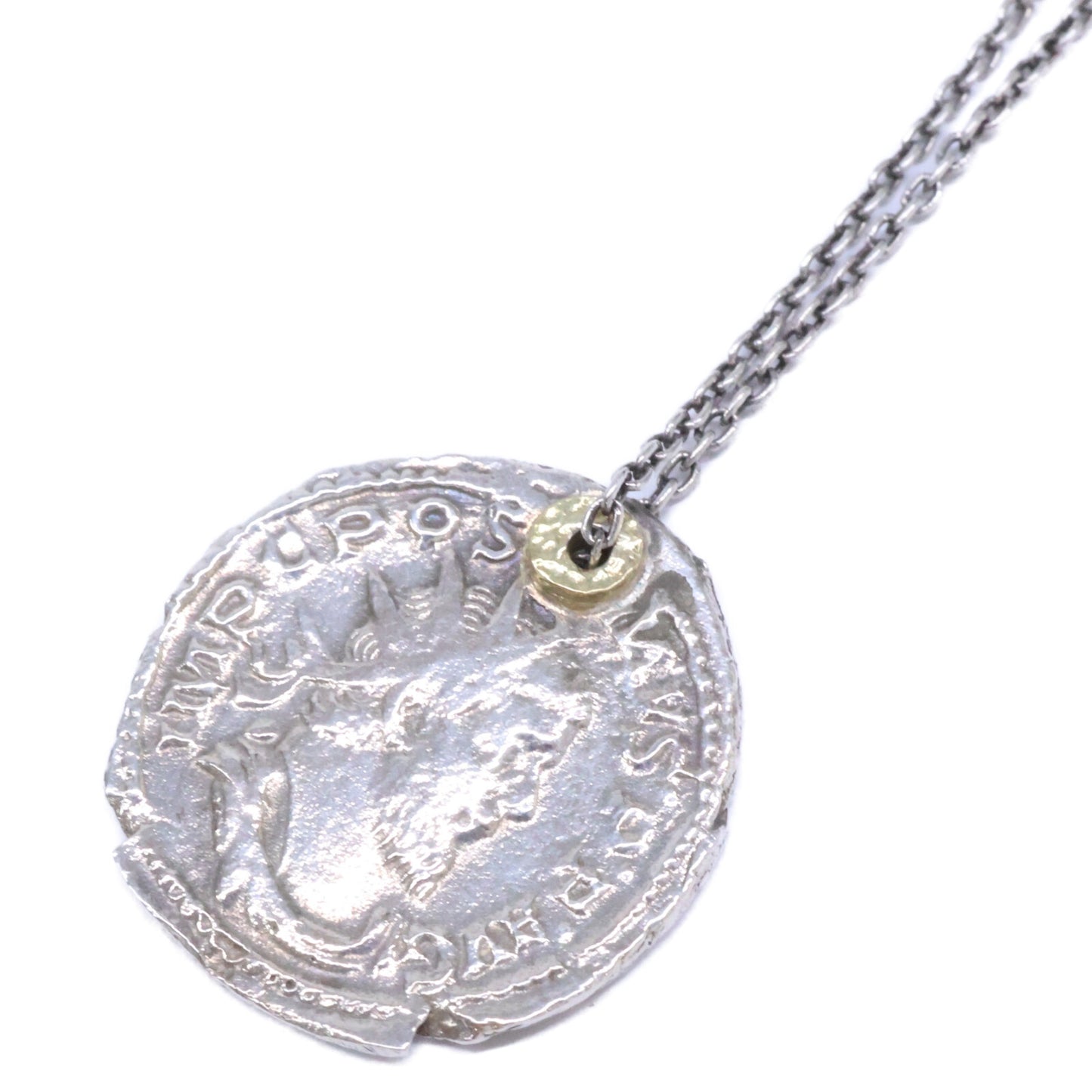 GIGI ジジ 【美品】A20010 925 K18 ARTEMIS Roman coin necklace ANTONINIANO コイン ネックレス