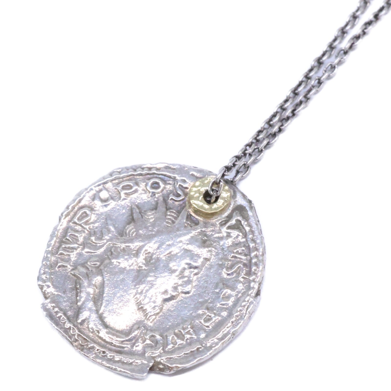 GIGI ジジ 【美品】A20010 925 K18 ARTEMIS Roman coin necklace ANTONINIANO コイン ネックレス