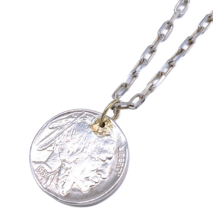 GIGI ジジ 【美品】925 K18 ARTEMIS / Native coin necklace ネイティブコイン ネックレス