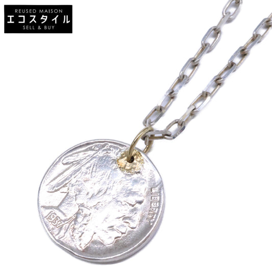 GIGI ジジ 【美品】925 K18 ARTEMIS / Native coin necklace ネイティブコイン ネックレス
