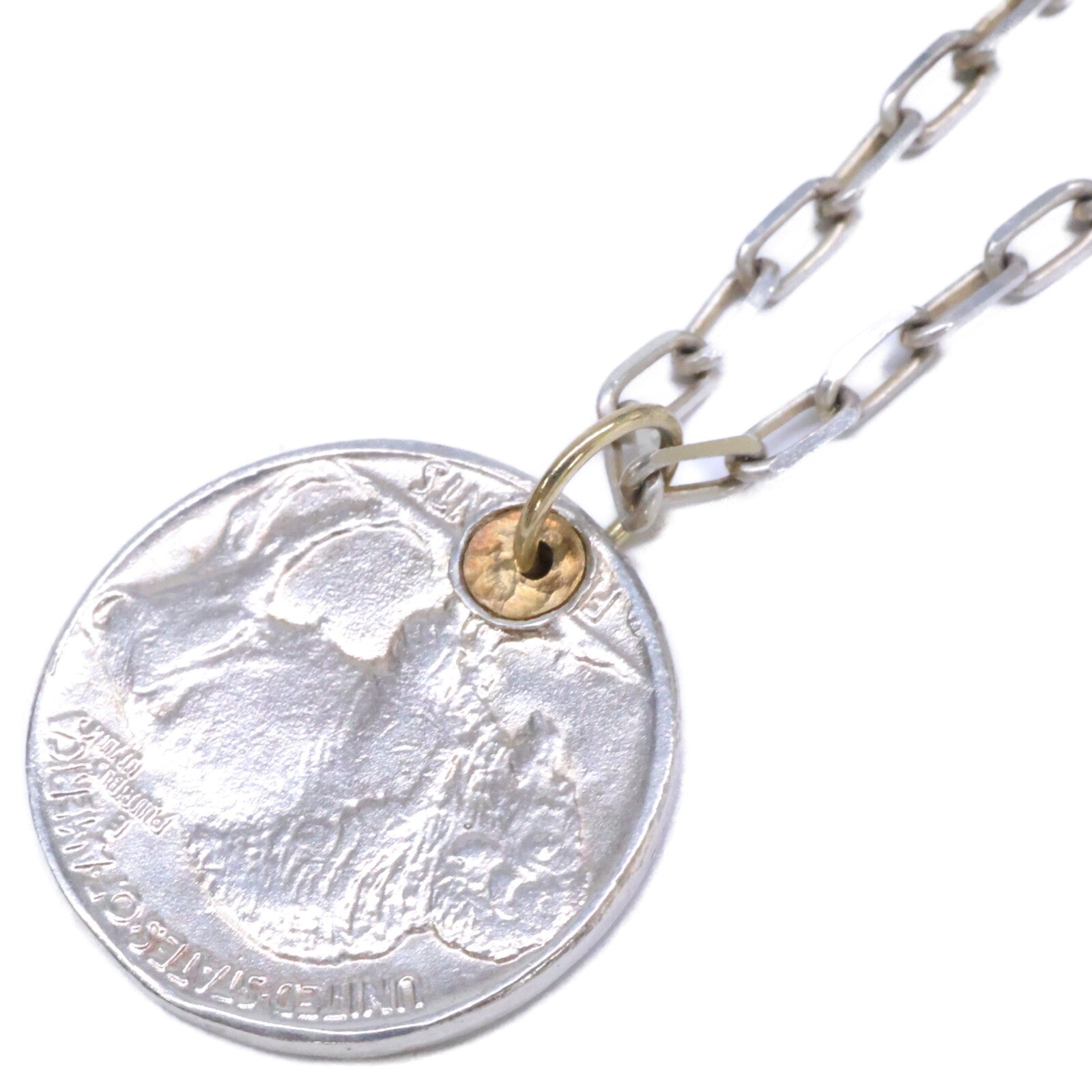 GIGI ジジ 【美品】925 K18 ARTEMIS / Native coin necklace ネイティブコイン ネックレス