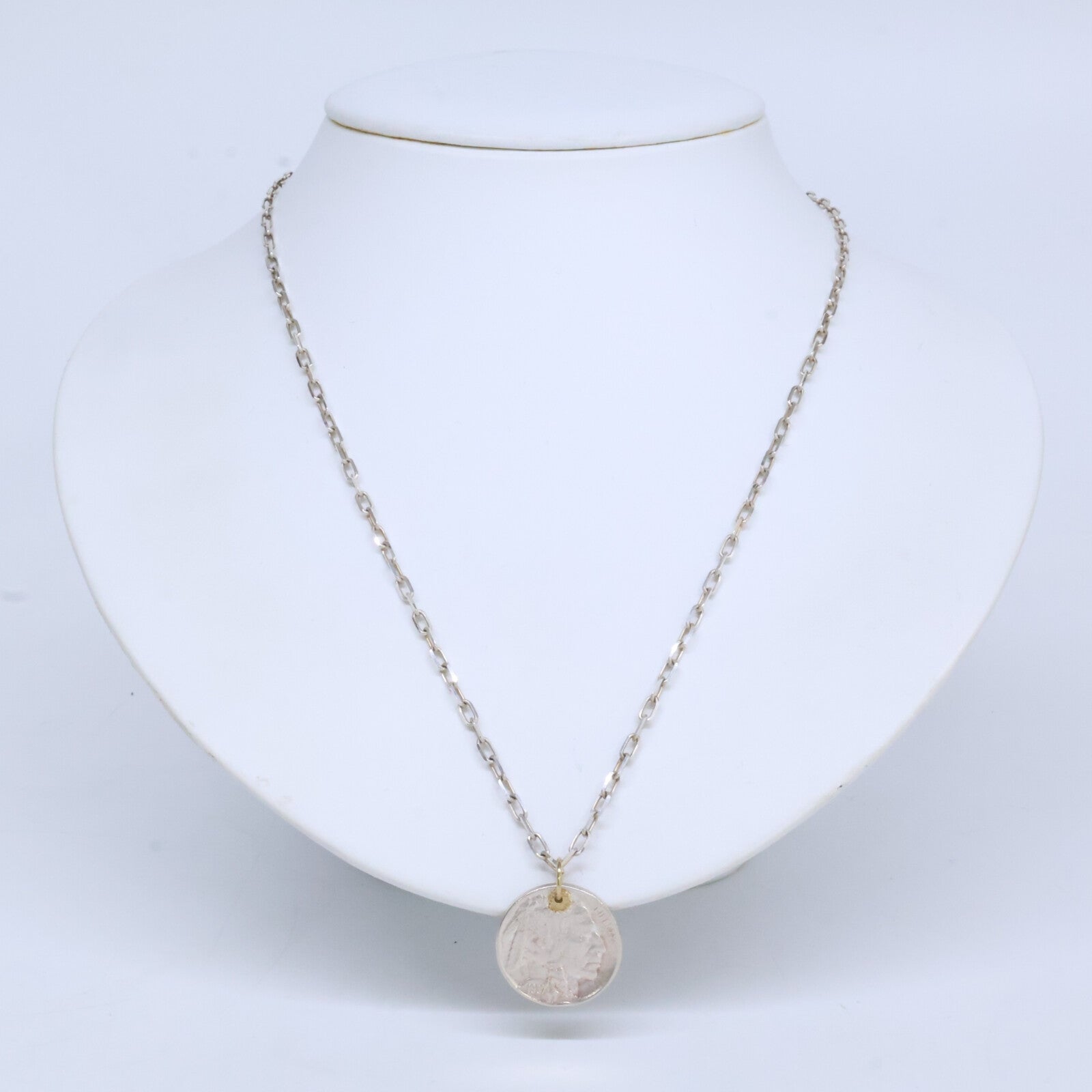 GIGI ジジ 【美品】925 K18 ARTEMIS / Native coin necklace ネイティブコイン ネックレス