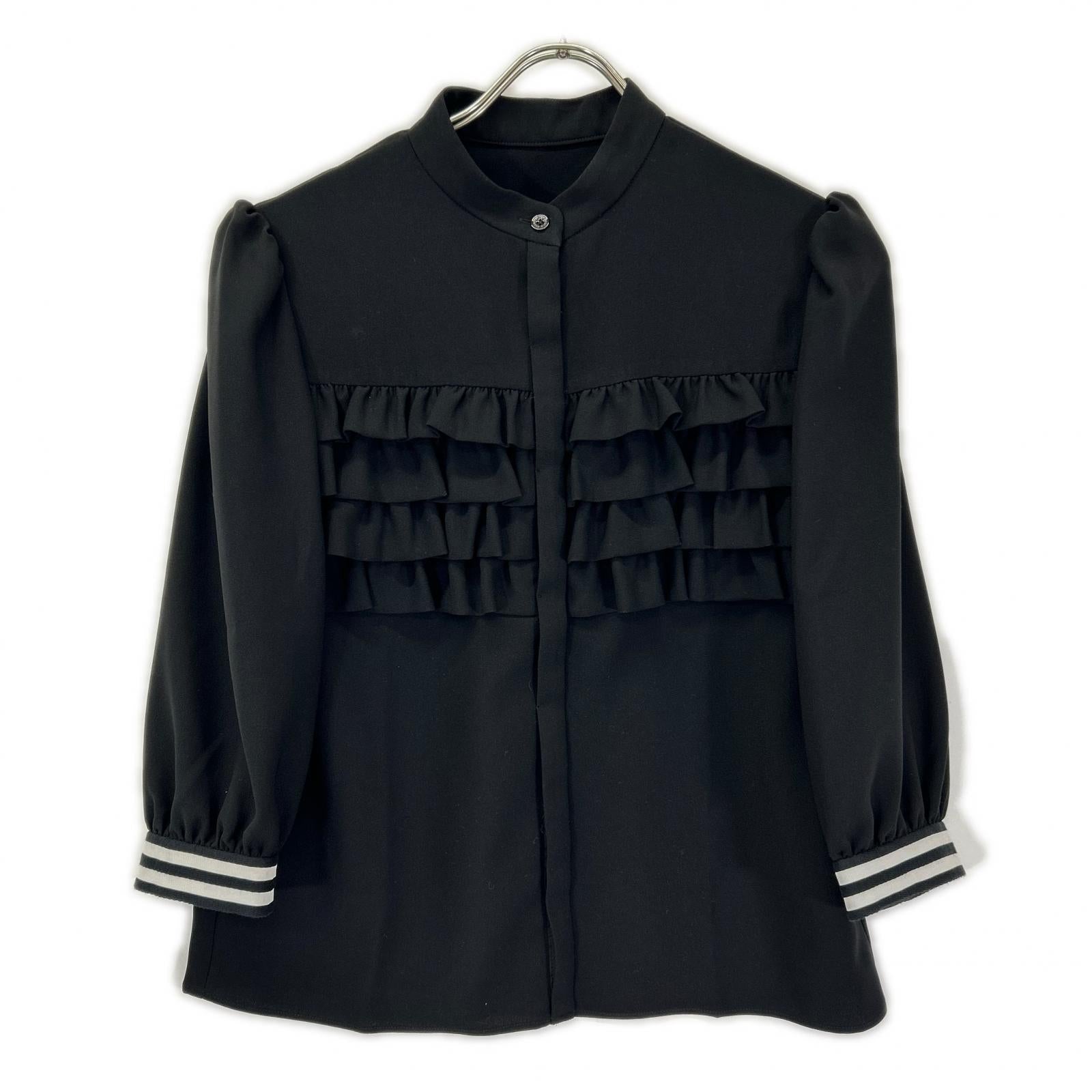 BORDERS at BALCONY ボーダーズアットバルコニー BD2311-3C-06 FRILL GEORGETTE BLOUSE ブラウス トップス