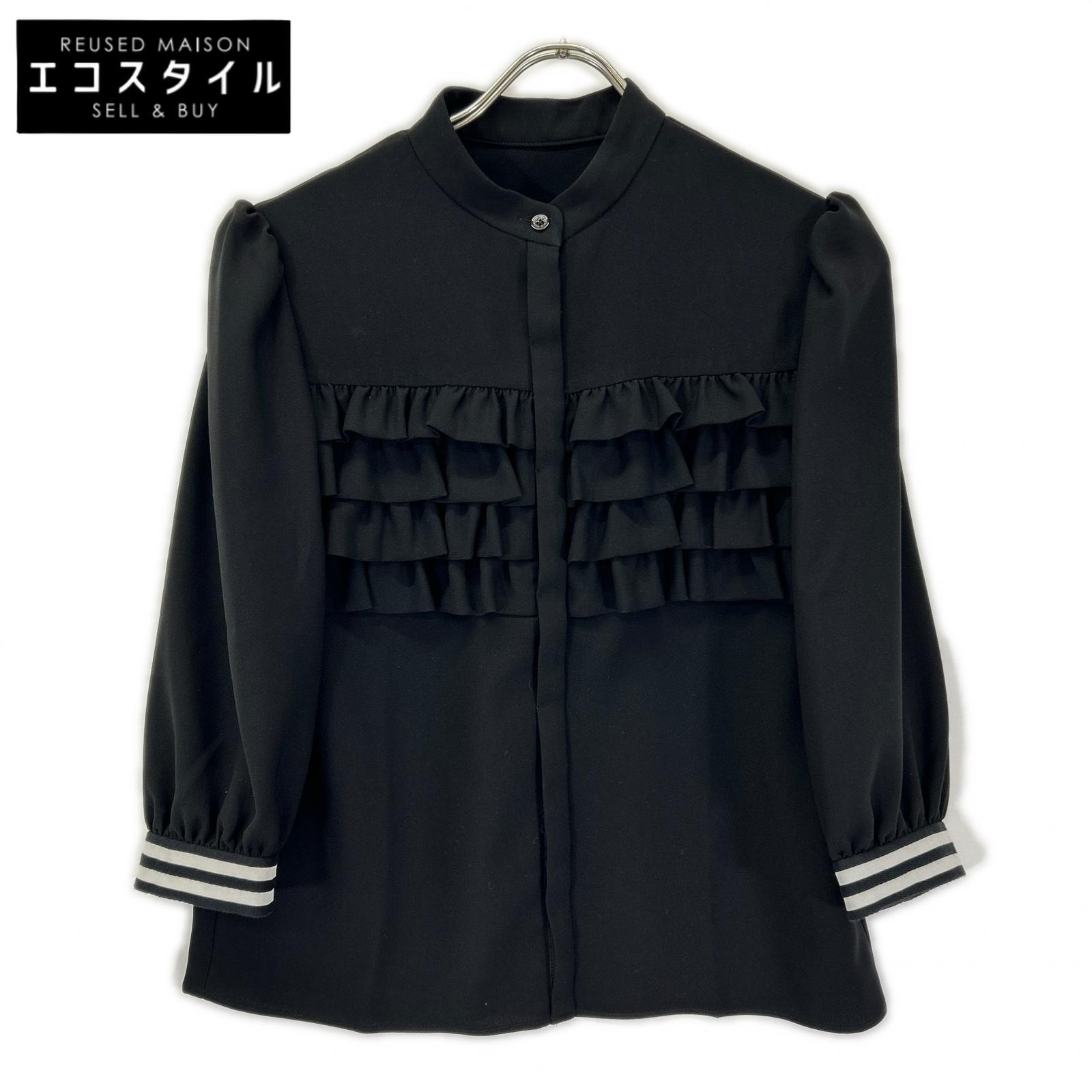 BORDERS at BALCONY ボーダーズアットバルコニー BD2311-3C-06 FRILL GEORGETTE BLOUSE ブラウス トップス